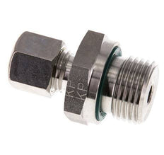 G 1/2'' Außengewinde x 8L Edelstahl-Kompressionsverschraubung mit FKM-Dichtung 315 bar DIN 2353