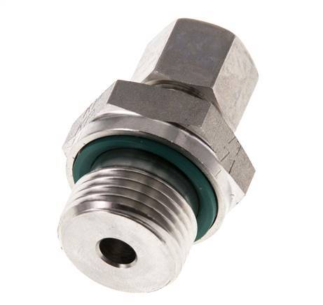 G 1/2'' Außengewinde x 8L Edelstahl-Kompressionsverschraubung mit FKM-Dichtung 315 bar DIN 2353