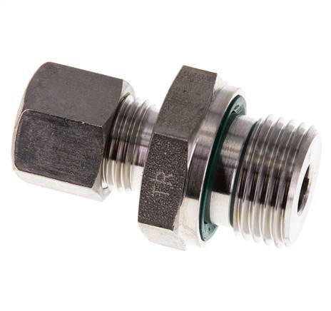 G 1/2'' Außengewinde x 10L Edelstahl-Kompressionsverschraubung mit FKM-Dichtung 315 bar DIN 2353