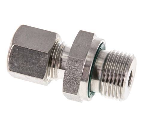 G 1/2'' Außengewinde x 18L Edelstahl-Kompressionsverschraubung mit FKM-Dichtung 315 bar DIN 2353
