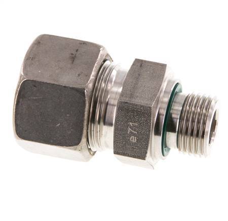 G 1/2'' Außengewinde x 20S Edelstahl-Kompressionsverschraubung mit FKM-Dichtung 400 bar DIN 2353