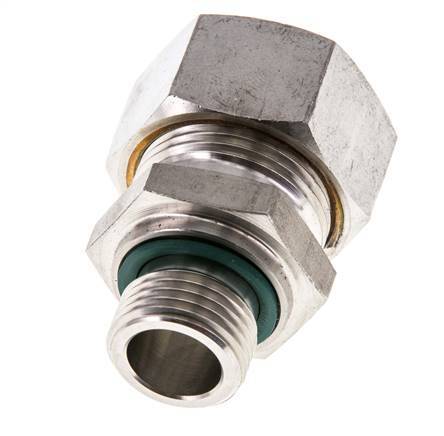 G 1/2'' Außengewinde x 22L Edelstahl-Kompressionsverschraubung mit FKM-Dichtung 160 bar DIN 2353