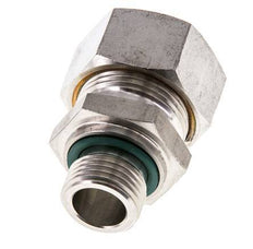 G 1/2'' Außengewinde x 22L Edelstahl-Kompressionsverschraubung mit FKM-Dichtung 160 bar DIN 2353