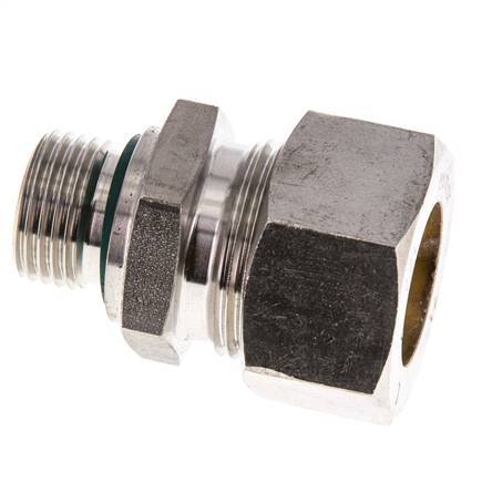 G 1/2'' Außengewinde x 22L Edelstahl-Kompressionsverschraubung mit FKM-Dichtung 160 bar DIN 2353