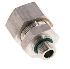 G 1/2'' Außengewinde x 25S Edelstahl-Kompressionsverschraubung mit FKM-Dichtung 400 bar DIN 2353