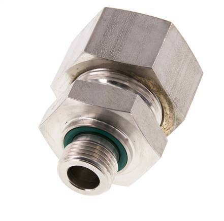 G 1/2'' Außengewinde x 25S Edelstahl-Kompressionsverschraubung mit FKM-Dichtung 400 bar DIN 2353