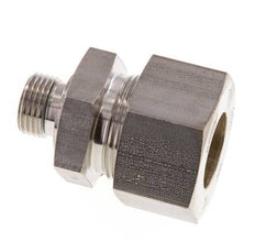 G 1/2'' Außengewinde x 25S Edelstahl-Kompressionsverschraubung mit FKM-Dichtung 400 bar DIN 2353