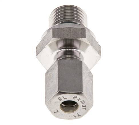 G 1/4'' Außengewinde x 6L Edelstahl-Kompressionsverschraubung mit FKM-Dichtung 315 bar DIN 2353
