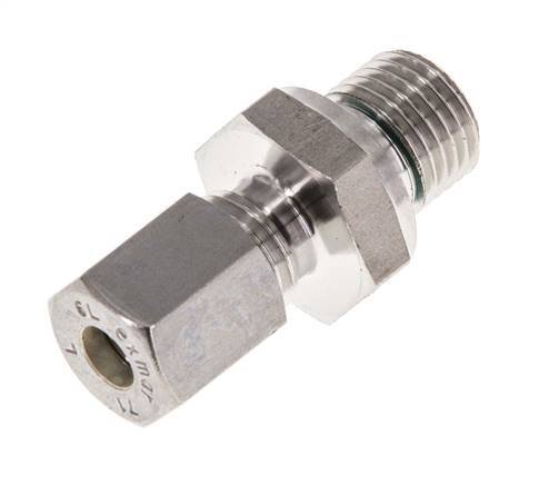 G 1/4'' Außengewinde x 6L Edelstahl-Kompressionsverschraubung mit FKM-Dichtung 315 bar DIN 2353