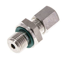 G 1/4'' Außengewinde x 6L Edelstahl-Kompressionsverschraubung mit FKM-Dichtung 315 bar DIN 2353