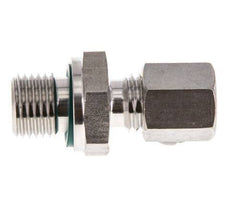 G 1/4'' Außengewinde x 6L Edelstahl-Kompressionsverschraubung mit FKM-Dichtung 315 bar DIN 2353