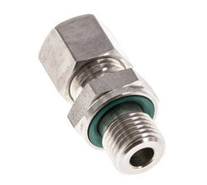 G 1/4'' Außengewinde x 8L Edelstahl-Kompressionsverschraubung mit FKM-Dichtung 315 bar DIN 2353