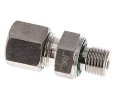 G 1/4'' Außengewinde x 8S Edelstahl-Kompressionsverschraubung mit FKM-Dichtung 630 bar DIN 2353