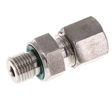 G 1/4'' Außengewinde x 8S Edelstahl-Kompressionsverschraubung mit FKM-Dichtung 630 bar DIN 2353