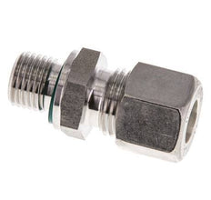 G 1/4'' Außengewinde x 10L Edelstahl-Kompressionsverschraubung mit FKM-Dichtung 315 bar DIN 2353