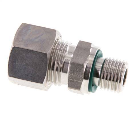 G 1/4'' Außengewinde x 12L Edelstahl-Kompressionsverschraubung mit FKM-Dichtung 315 bar DIN 2353