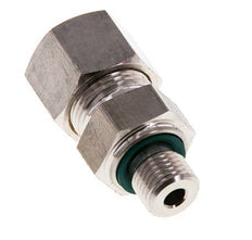 G 1/4'' Außengewinde x 12S Edelstahl-Kompressionsverschraubung mit FKM-Dichtung 630 bar DIN 2353