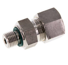 G 1/4'' Außengewinde x 12S Edelstahl-Kompressionsverschraubung mit FKM-Dichtung 630 bar DIN 2353