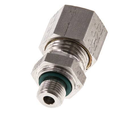 G 1/8'' Außengewinde x 10L Edelstahl-Verschraubung mit FKM-Dichtung 315 bar DIN 2353
