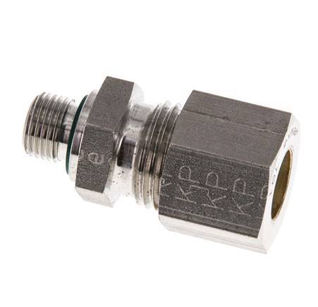 G 1/8'' Außengewinde x 10L Edelstahl-Verschraubung mit FKM-Dichtung 315 bar DIN 2353