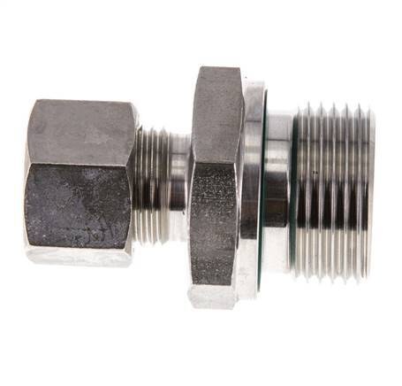 G 3/4'' Außengewinde x 12L Edelstahl Verschraubung mit FKM Dichtung 315 Bar DIN 2353