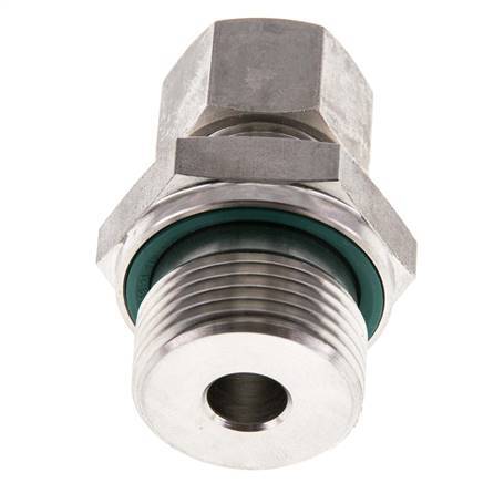 G 3/4'' Außengewinde x 12L Edelstahl Verschraubung mit FKM Dichtung 315 Bar DIN 2353