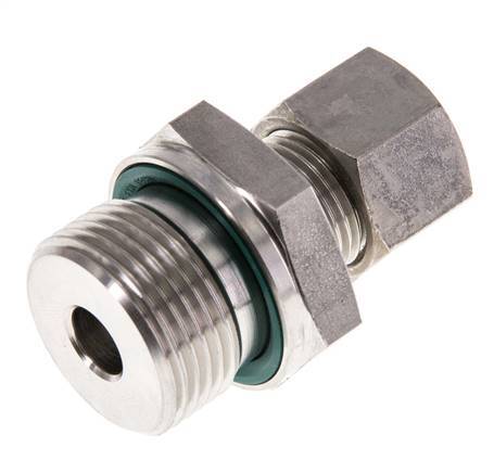 G 3/4'' Außengewinde x 12L Edelstahl Verschraubung mit FKM Dichtung 315 Bar DIN 2353