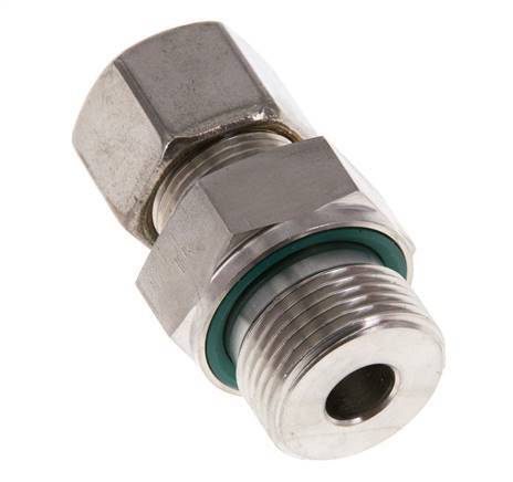 G 3/4'' Außengewinde x 14S Edelstahl-Verschraubung mit FKM-Dichtung 630 bar DIN 2353