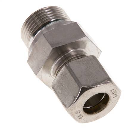 G 3/4'' Außengewinde x 14S Edelstahl-Verschraubung mit FKM-Dichtung 630 bar DIN 2353