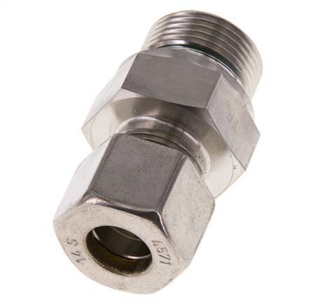G 3/4'' Außengewinde x 14S Edelstahl-Verschraubung mit FKM-Dichtung 630 bar DIN 2353