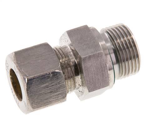 G 3/4'' Außengewinde x 16S Edelstahl-Kompressionsverschraubung mit FKM-Dichtung 400 bar DIN 2353