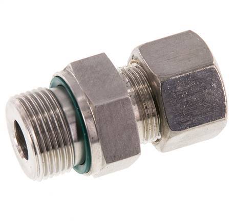 G 3/4'' Außengewinde x 16S Edelstahl-Kompressionsverschraubung mit FKM-Dichtung 400 bar DIN 2353