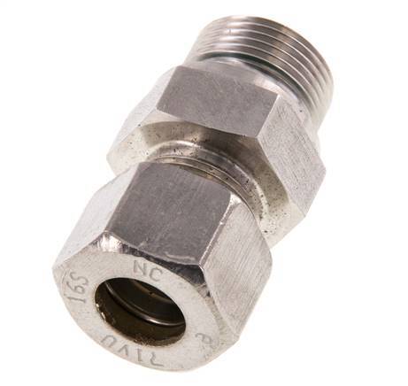 G 3/4'' Außengewinde x 16S Edelstahl-Kompressionsverschraubung mit FKM-Dichtung 400 bar DIN 2353