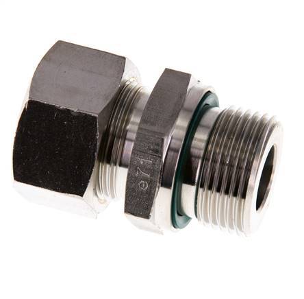 G 3/4'' Außengewinde x 18L Edelstahl Verschraubung mit FKM Dichtung 315 Bar DIN 2353