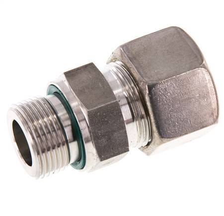 G 3/4'' Außengewinde x 20S Edelstahl Verschraubung mit FKM Dichtung 400 Bar DIN 2353