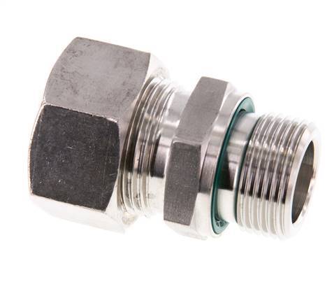 G 3/4'' Außengewinde x 22L Edelstahl Verschraubung mit FKM Dichtung 160 Bar DIN 2353
