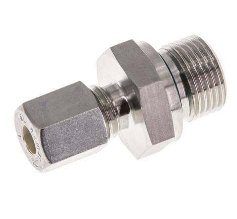 G 3/8'' Außengewinde x 6L Edelstahl-Verschraubung mit FKM-Dichtung 315 bar DIN 2353