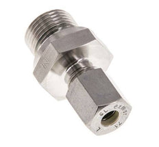 G 3/8'' Außengewinde x 6L Edelstahl-Verschraubung mit FKM-Dichtung 315 bar DIN 2353