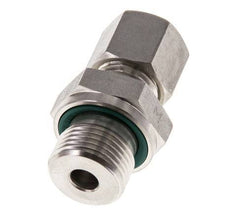 G 3/8'' Außengewinde x 8L Edelstahl-Verschraubung mit FKM-Dichtung 315 bar DIN 2353