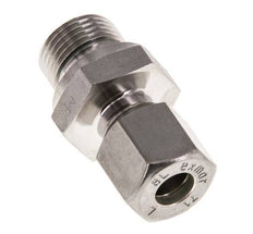 G 3/8'' Außengewinde x 8L Edelstahl-Verschraubung mit FKM-Dichtung 315 bar DIN 2353