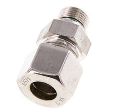 G 3/8'' Außengewinde x 14S Edelstahl-Kompressionsverschraubung mit FKM-Dichtung 630 bar DIN 2353