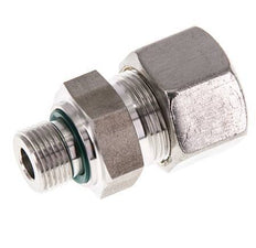 G 3/8'' Außengewinde x 16S Edelstahl-Kompressionsverschraubung mit FKM-Dichtung 400 bar DIN 2353