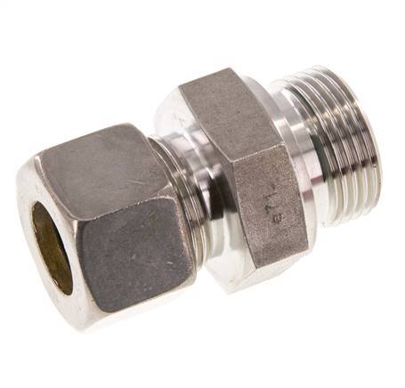 G 1'' Außengewinde x 20S Edelstahl Verschraubung mit FKM Dichtung 400 Bar DIN 2353