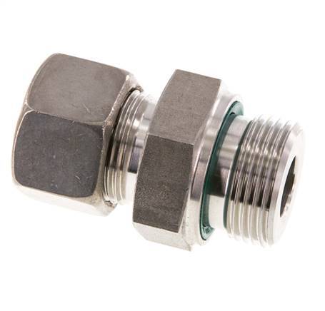 G 1'' Außengewinde x 20S Edelstahl Verschraubung mit FKM Dichtung 400 Bar DIN 2353