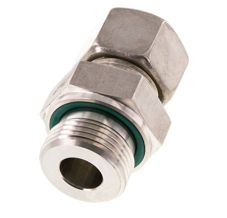 G 1'' Außengewinde x 20S Edelstahl Verschraubung mit FKM Dichtung 400 Bar DIN 2353