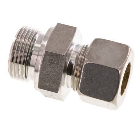 G 1'' Außengewinde x 20S Edelstahl Verschraubung mit FKM Dichtung 400 Bar DIN 2353