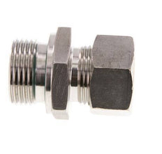 G 1'' Außengewinde x 22L Edelstahl Verschraubung mit FKM Dichtung 160 Bar DIN 2353