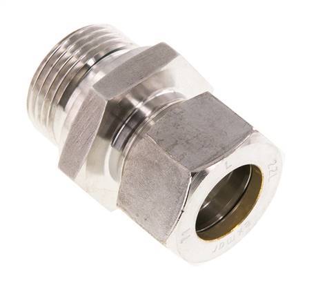 G 1'' Außengewinde x 22L Edelstahl Verschraubung mit FKM Dichtung 160 Bar DIN 2353