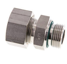 G 1'' Außengewinde x 25S Edelstahl Verschraubung mit FKM Dichtung 400 Bar DIN 2353
