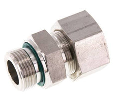 G 1'' Außengewinde x 25S Edelstahl Verschraubung mit FKM Dichtung 400 Bar DIN 2353
